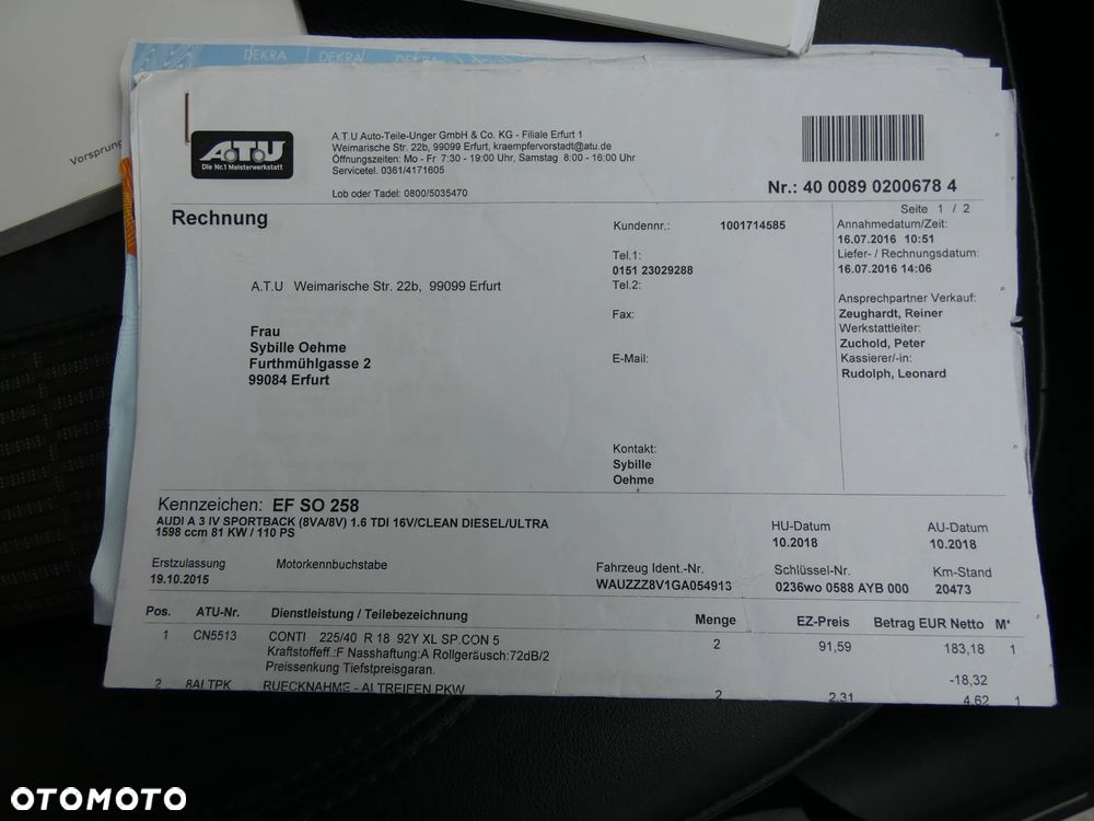 Audi A3 Sportback 1.6 TDI (clean diesel) S line Sportpaket - 23