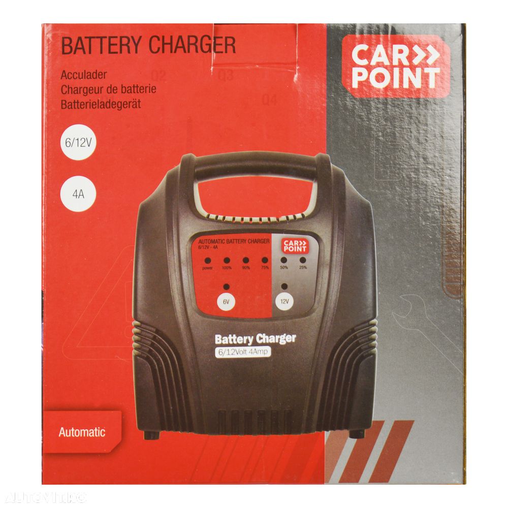 Incarcator acumulator auto Carpoint 12V 4A redresor cu led de incarcare a bateriei - 2