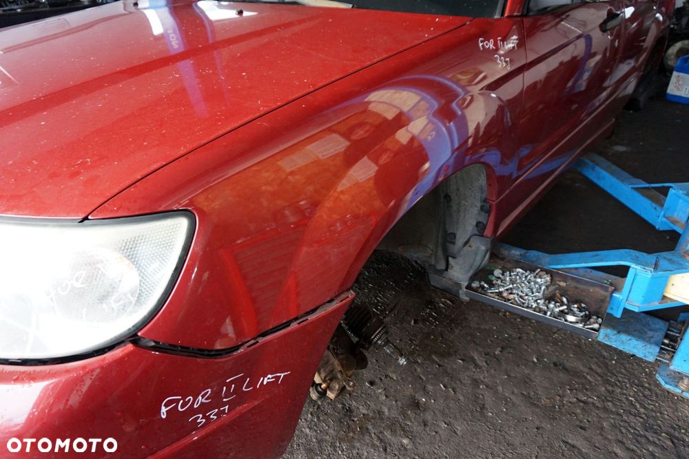 MASKA ZDERZAK BŁOTNIKI LAMPY FORESTER II SG LIFT 33J  SUBARU 2006-2008 CZERWONY GARNET PRZÓD KOMPLETNY - 6