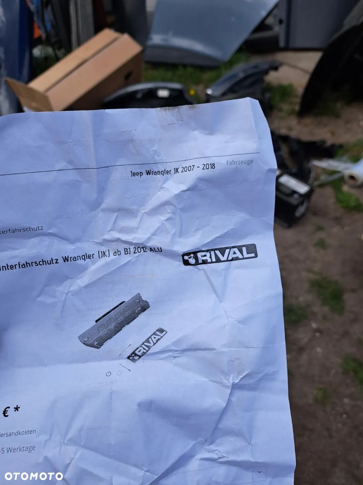 Ekran płyta osłona pod zderzak silnik Jeep Wrangler JK Rival - 9