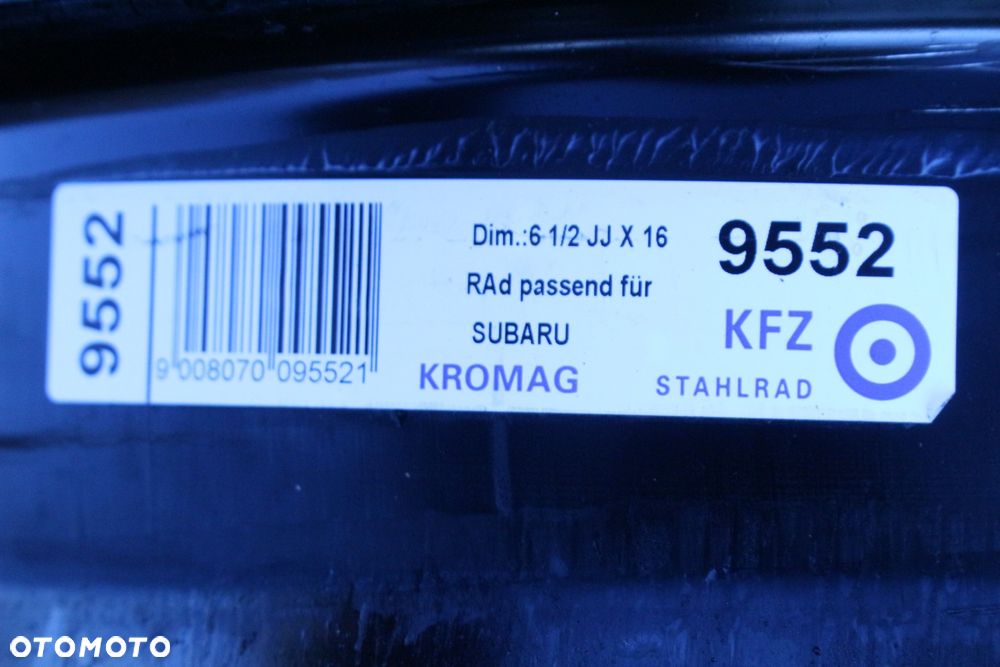 Felgi stalowe Subaru Forester 6,5Jx16 Et 48 - 5