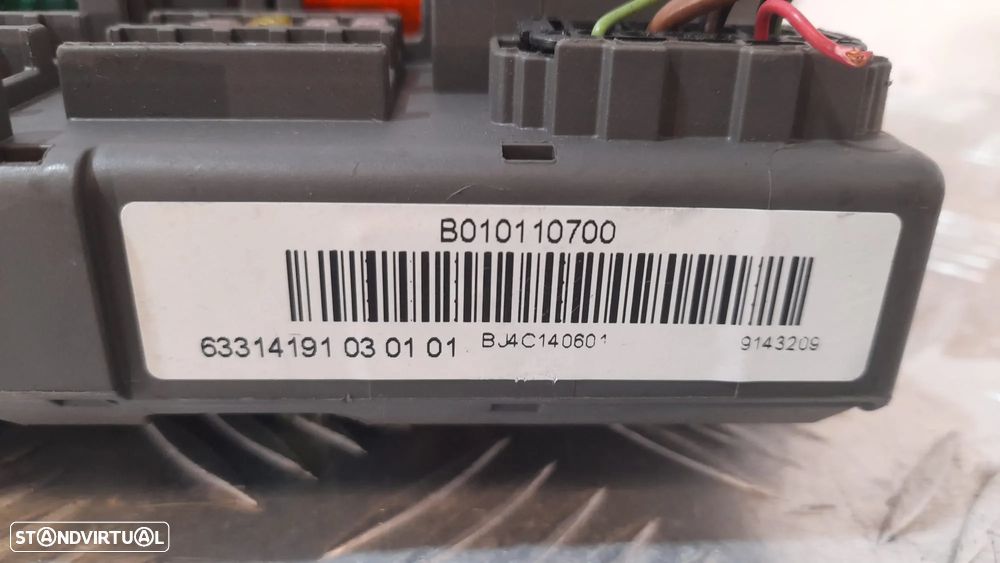 CAIXA FUSIVEIS FICHAS RELE BMW SERIE E91 TOURING 61149119446 9119446 61149119445 9119445 SERIE 3 E90 E92 COUPE E93 CABRIO SERIE 1 E81 E82 COUPE E87 E88 CABRIO X1 E84 X3 F25 Z4 E89 TAMPA CAIXA FUSIVEIS PAINEL COMANDO CONTROLO - 5