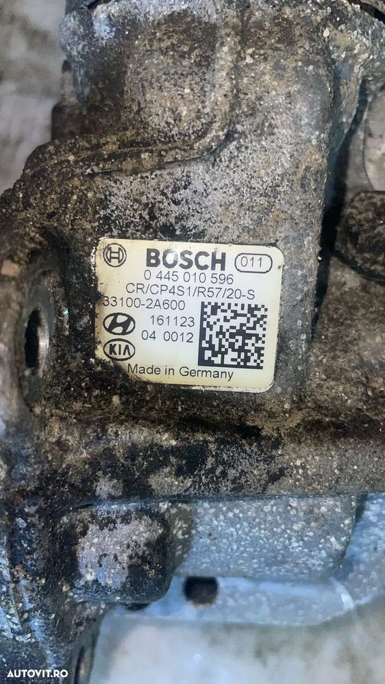 Pompa inalta presiune Kia Sportage, Hyundai Tucson 1.7 crdi 2017 331002a600, 0445010596 - 3
