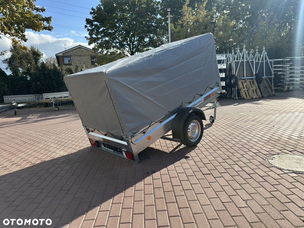 Neptun Przyczepa Neptun N7-236 PTW 236x129x30 + stelaż i plandeka H80 cm DMC 750 kg 1 osiowa funkcja uchyłu - 5