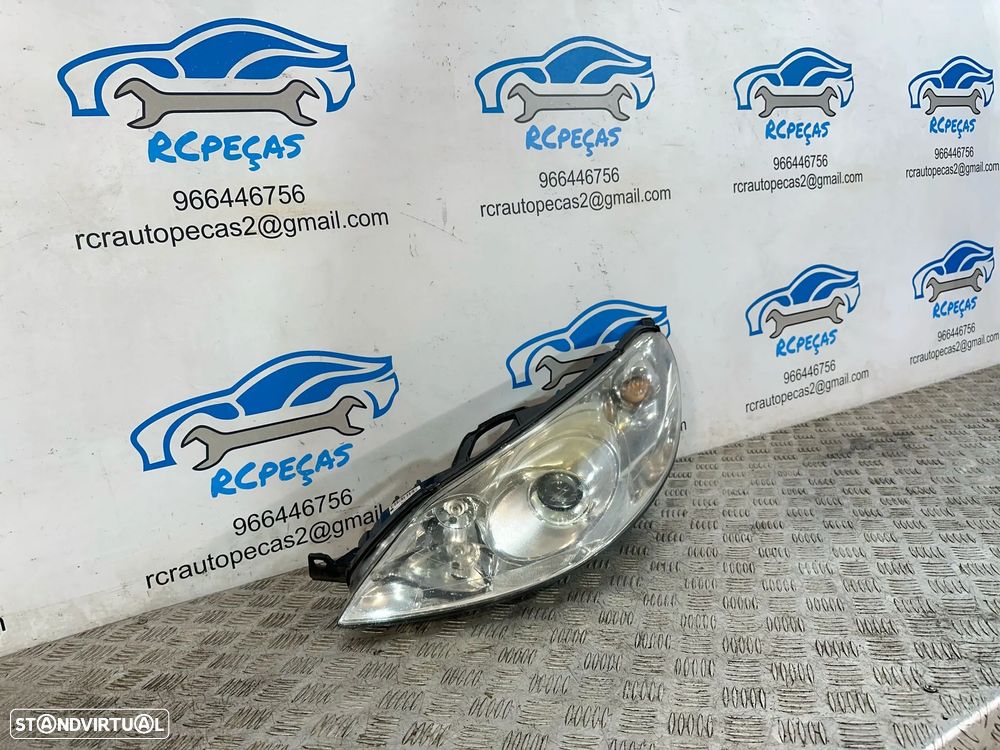 .Farol Otica Frente Frontal Esquerda Original Peugeot 407 2004 a 2011 - 4