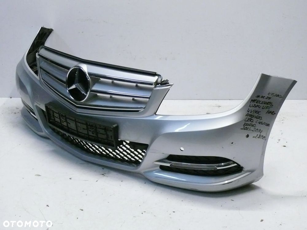 ZDERZAK MERCEDES C-KLASA W204 AMG 2011 2014 LIFT GRILL PDC XENON - 2