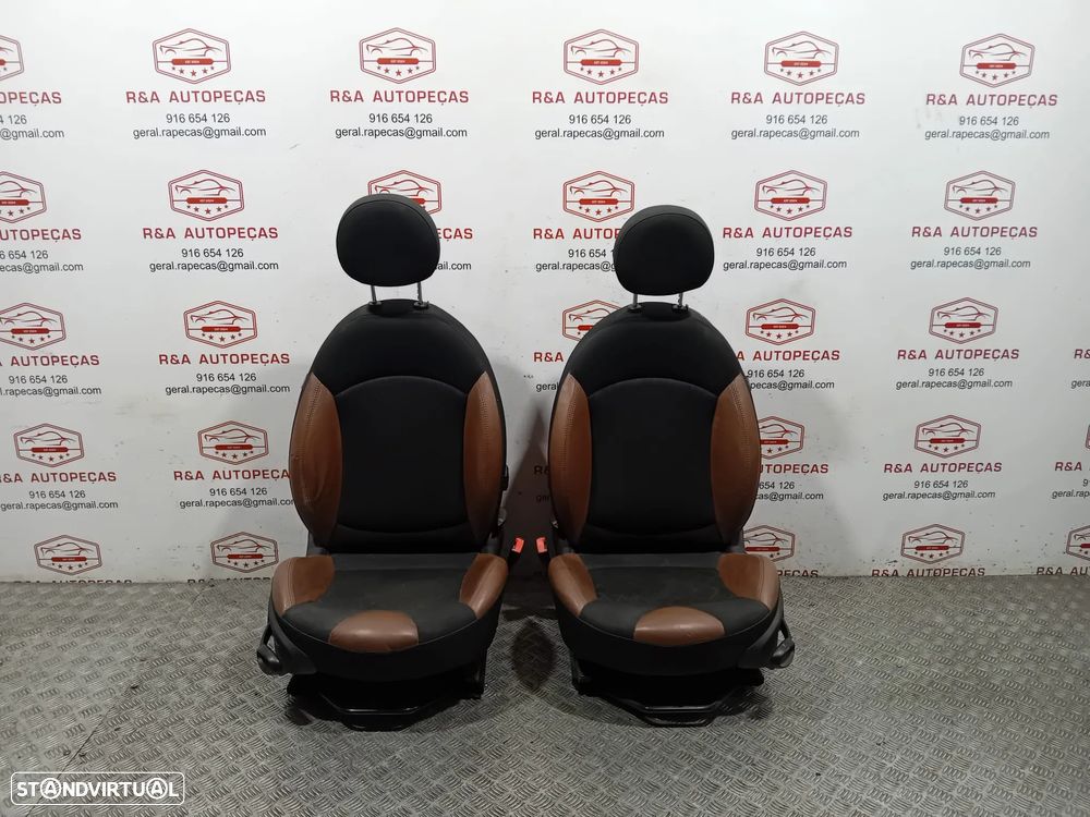 Conjunto de Bancos Mini Cooper S R56 Pele Tecido Original - 7