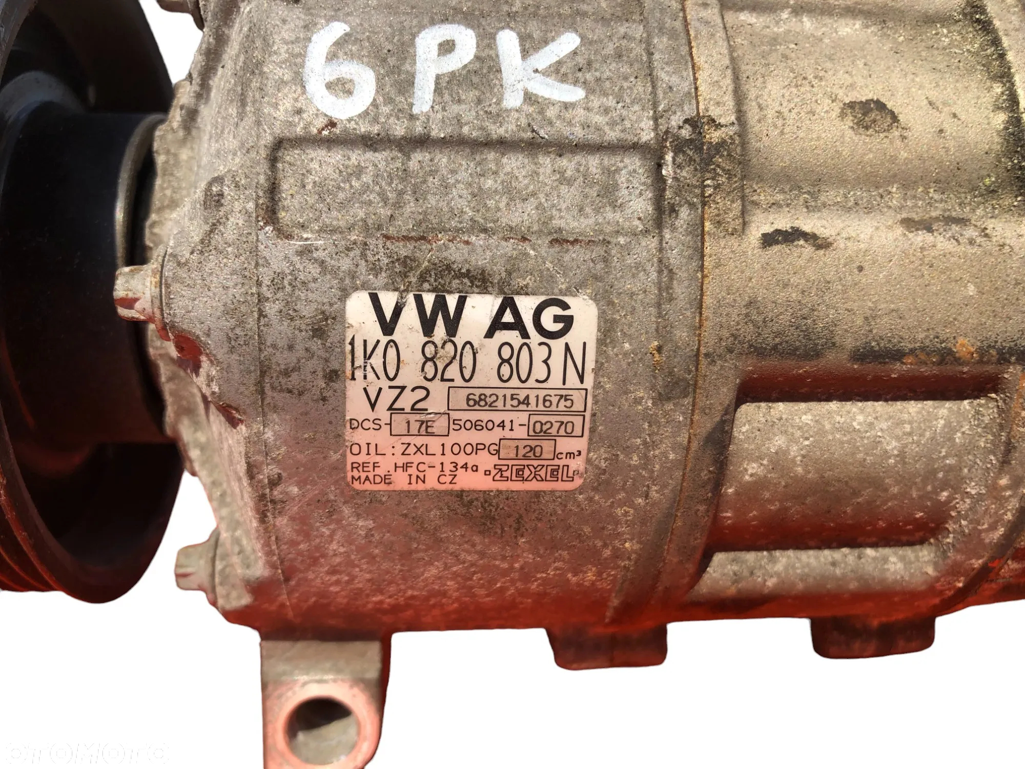 Sprężarka Kompresor Klimatyzacji 6PK 1K0820803N Audi A3 8P VW Golf 5 Passat B6 2.0TFSI - Gwarancja Wysyłka - 6