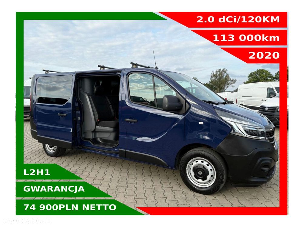 Renault Trafic L2H1 *74900zł NETTO* Brygadówka 6 osób 2.0dCi/120KM - 1