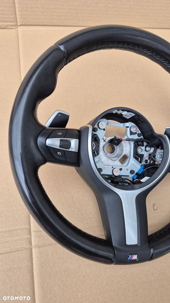 BMW F20 f21 M140 M135 F30 F31 F32 F36 KIEROWNICA M PAKIET ŁOPATKI SKÓRA ŁADNA - 4
