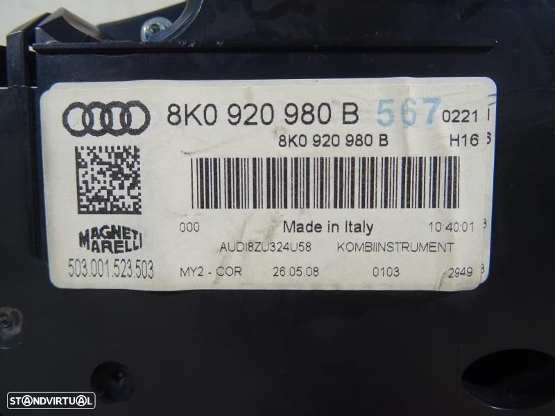 Quadrante Audi A4 (8K2, B8)  8K0920980b / 8K0 920 980 B / 503001523503 - 10