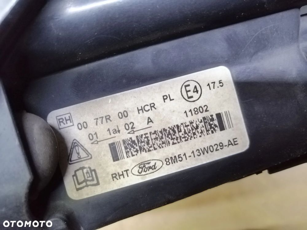 Ford Fokus MKII MK2 Lift komplet lamp przednich 8M51-13W030-AE  8M51-13W029-AE Europa - 12