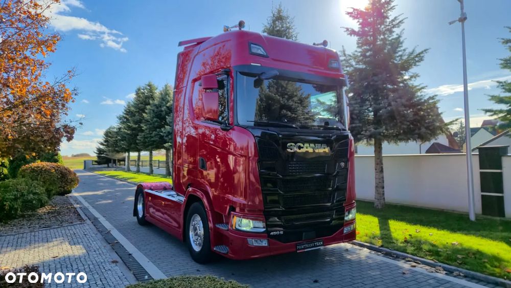 Scania SCANIA///S450///2022///STANDARD/// RETARDER///KLIMATYZACJA POSTOJOWA/// FULL LED///NAWIGACJA///ALUFELGI/// ZABUDOWY MIĘDZYOSIOWE///WAGA/// PERFEKCYJNY STAN