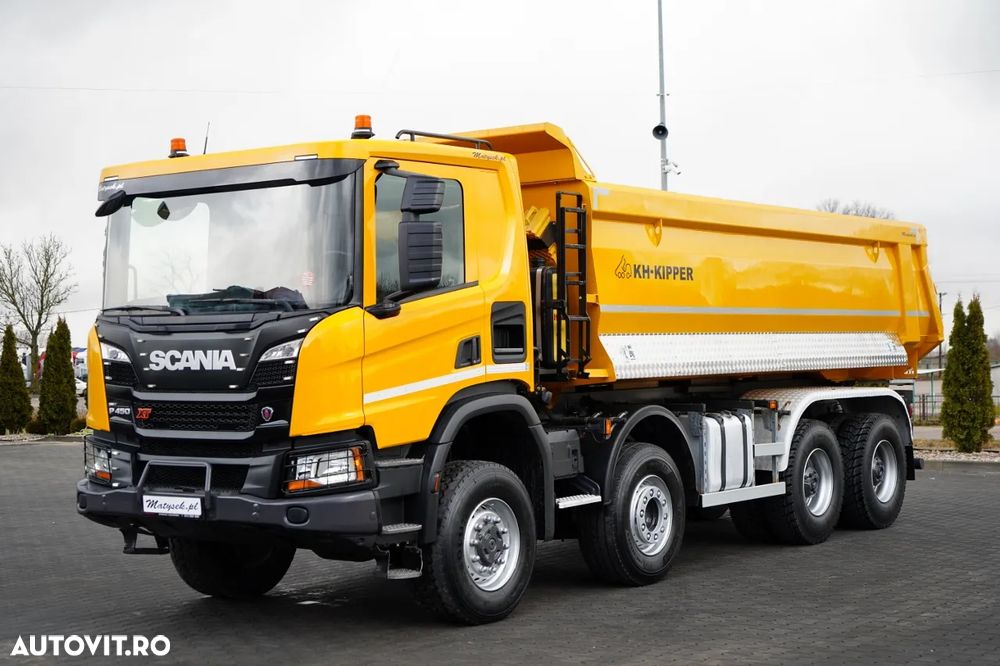 Scania 450 XT / 8x6 / BASCULATOR SPATE / OPTICRUISE / ANVELOPE 100% / EURO 6 - 7