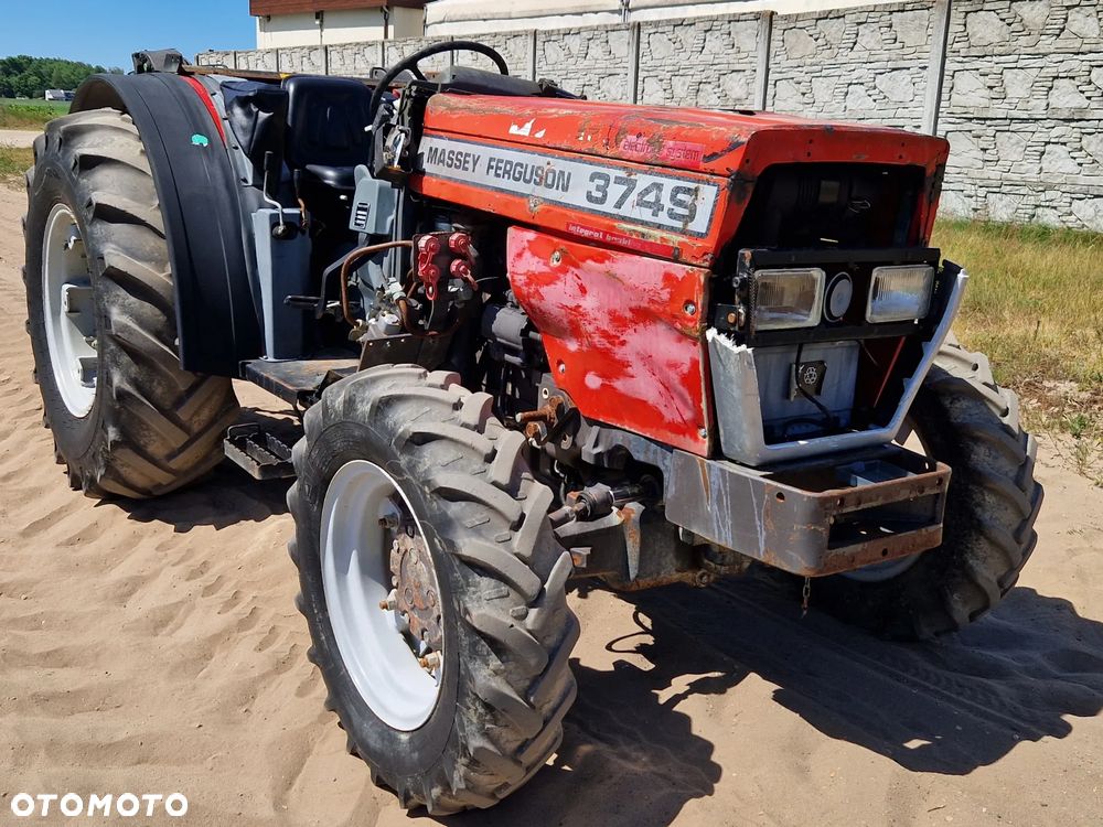 Massey Ferguson 374S 374 Bez Kabiny 70 Koni Perkins 4x4 podobny do  MF 390, Landini 7550, McCormick 745, Same Frutteto 75, Lamborghini Grand Prix 75, Deutz Agroplus 75, New Holland TN75F, Zetor 7245 - 4
