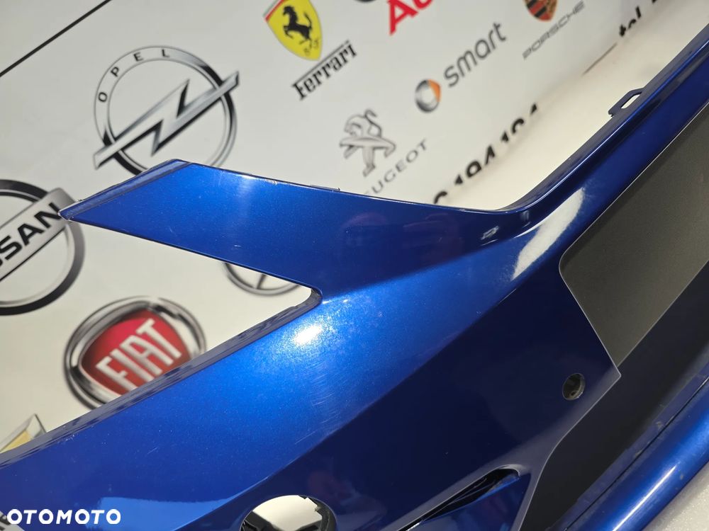 SEAT LEON 3 III LIFT FR CUPRA ZDERZAK PREDNI PRZÓD , ŁADNY , NA SPRYSKI + 4xPDC 4X PDC , KOLOR NIEBIESKI METALIK / ATRAMENTOWY , NR 5F0807221AB , NR AUKCJI NZ1461 - 10