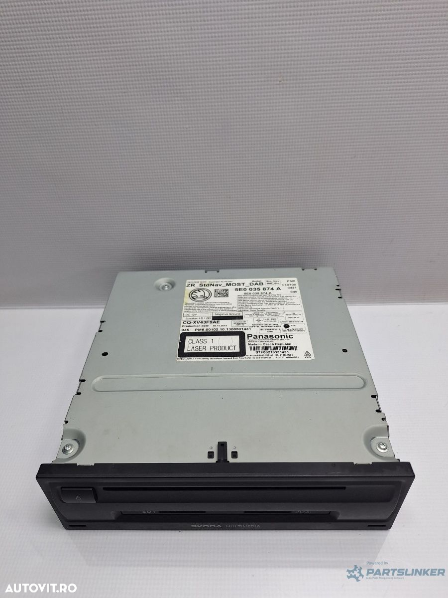 Unitate multimedia SKODA OCTAVIA Combi 5E5 2012 - > TDI CKFC, CRMB, CYKA 5E0035874A - 3