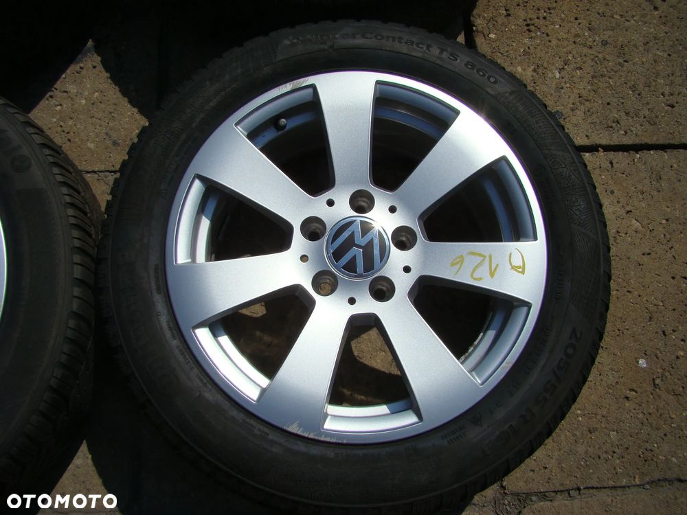 a126 5x112 VW Passat B5 B6 Golf V VI VII VIII Jetta Touran Caddy 6,5jx16 zima 205/55 - 4