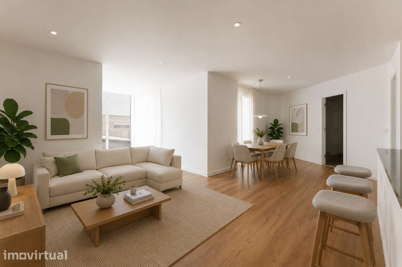 Apartamento T1+1 com Terraço de 70m² em Maximinos – Braga - Grande imagem: 2/20