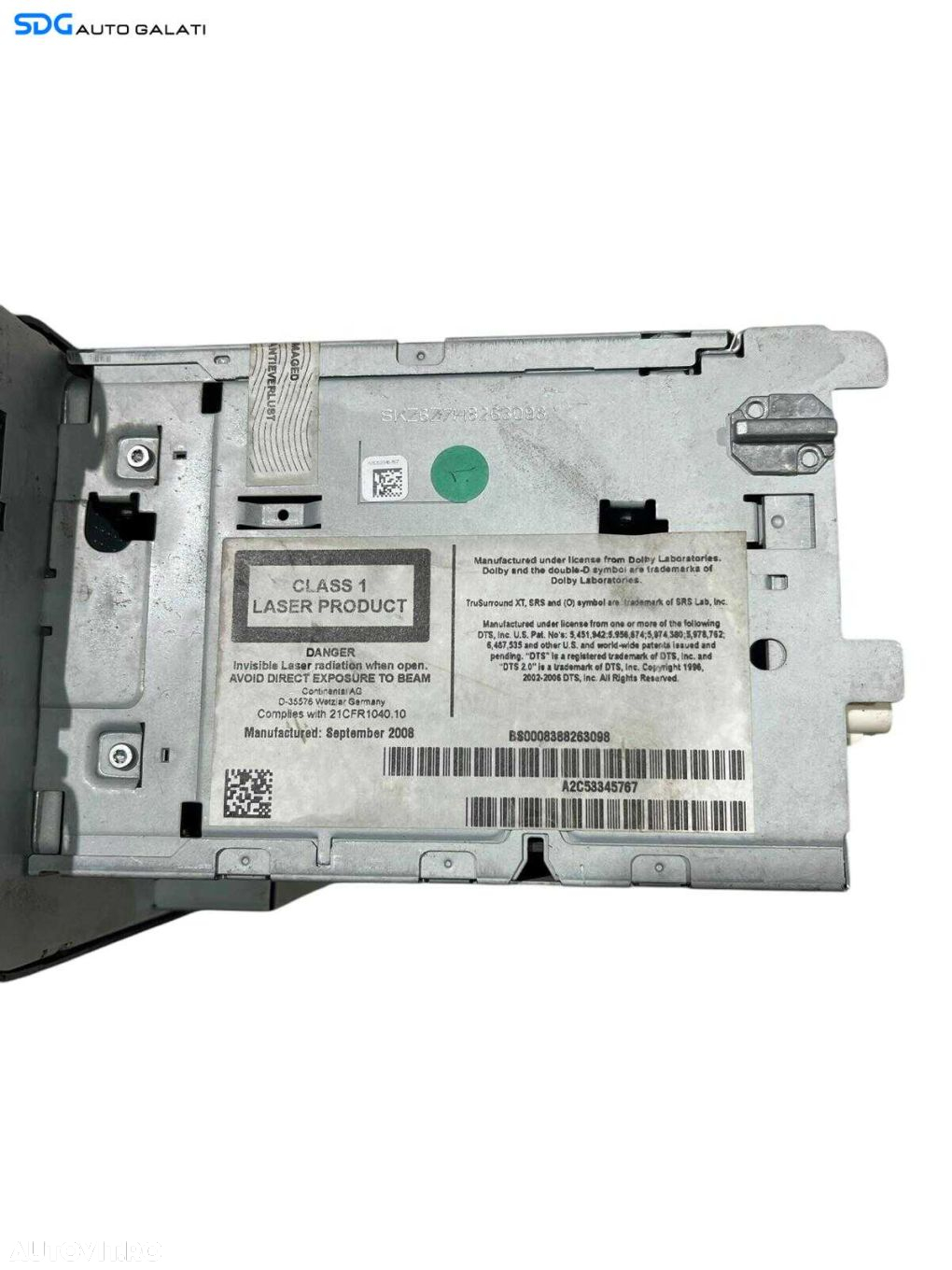 Navigatie Radio CD Player Columbus Skoda Superb 2 2008 - 2015 Cod 3T0035680 [S0123] - 8