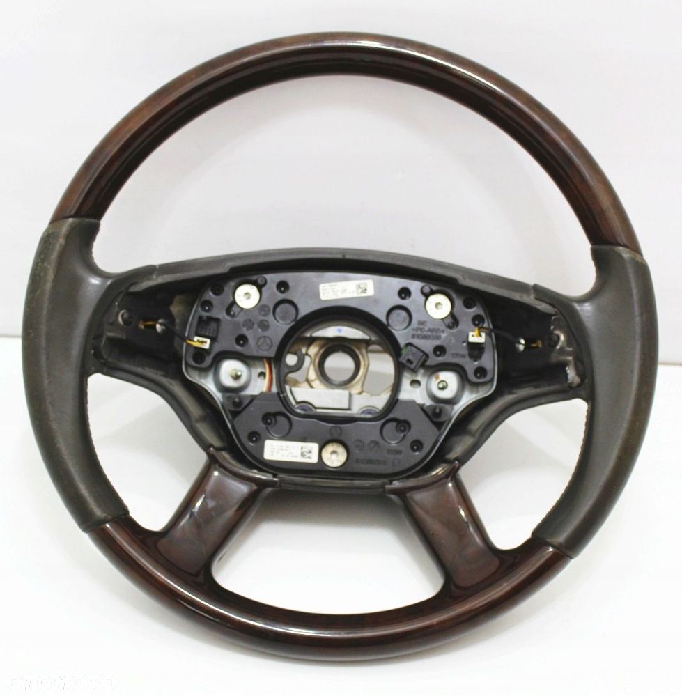 Kierownica drewno skóra szara grey Mercedes W221 CL W216
