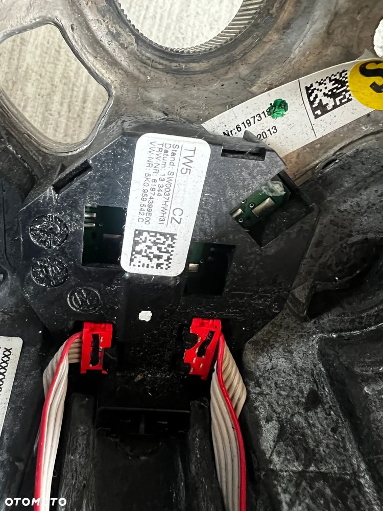 VW TIGUAN I 5N 06-15r R-LINE KIEROWNICA SKÓRZANA 1K8419091ABG0L AIRBAG 5K0880201AC - 5