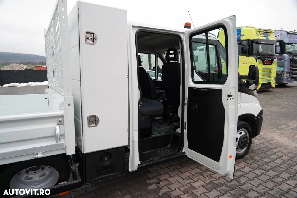 Iveco DAILY 35-140 / BASCULATOR / CU TRACȚIE MÂNĂ / DOUĂ TRACȚII / MANUAL / 6 LOCURI / - 34