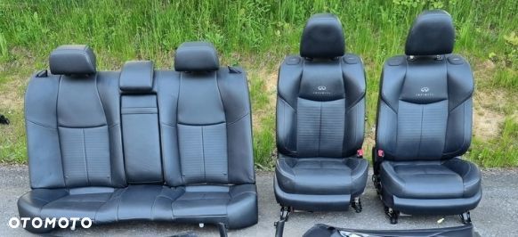 KOMPLET FOTELE FOTEL WNĘTRZE KANAPA SKÓRA INFINITI Q70 EUROPA BOSE - 1