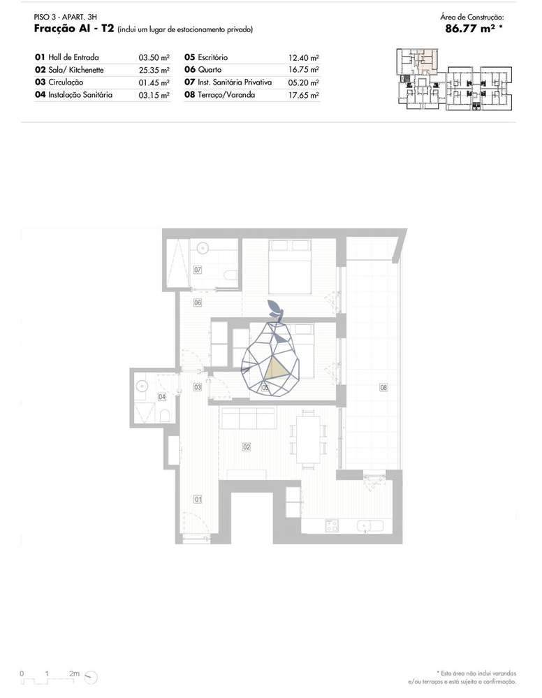 Apartamentos exclusivos em construção T2 , T2 duplex e T3 com piscina - Grande imagem: 4/27