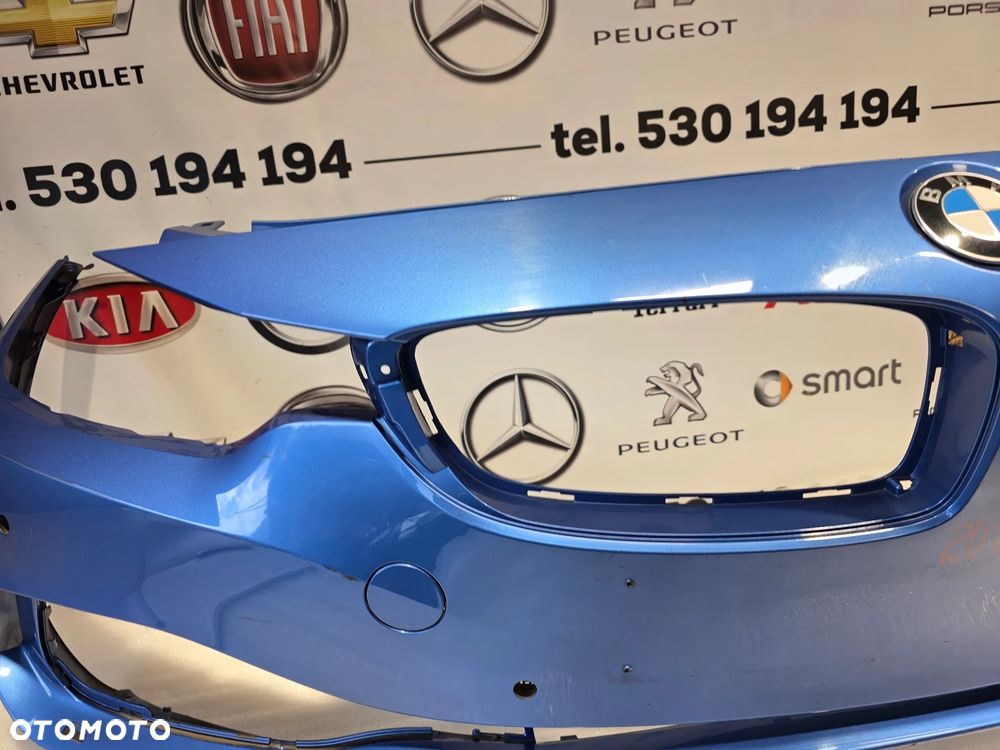 BMW 4 F32 / F33 / F36 LIFT LUXURY SPORT ZDERZAK PRZEDNI PRZÓD NA 4xPDC KOLOR ESTORILBLAU NIEBIESKI METALIK NR 51117294651 / 7294651 NR AUKCJI NZ2079 - 18