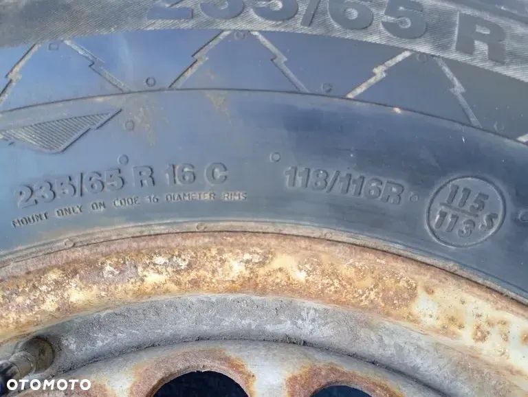 felga stalowa opona continental koło zapasowe 235/65r16c 118/116r et62 6x130 sprinter w906 crafter A0014014802 - 11