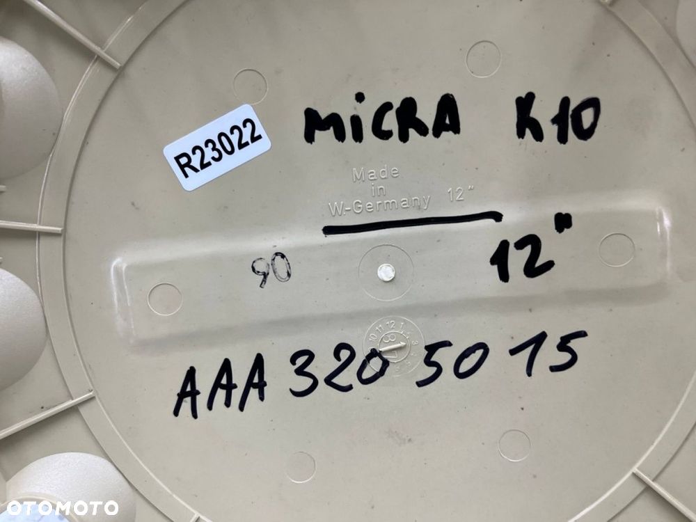 Kołpak Nissan Micra K10 82-92r. r12 oryginalne 12 cali jedna sztuka - 5