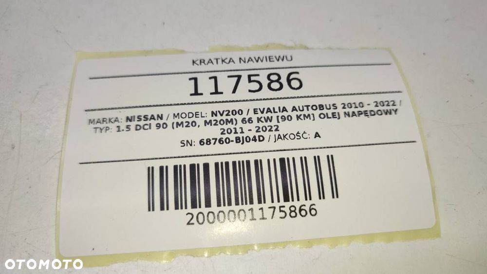 KRATKA NAWIEWU DESKI NISSAN NV200 68760-BJ04D - 6