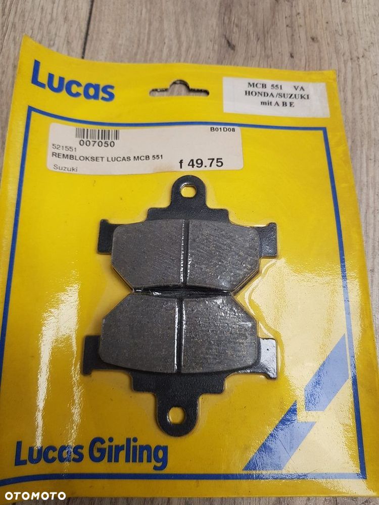 Klocki hamulcowe TRW-Lucas MCB 551 DR600 MBX125 NSR80 - 2