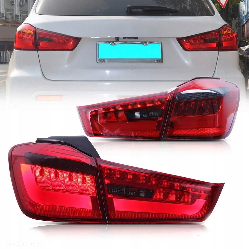 Lampy tylne kpl 4szt Full Led Tuning Red Smoke Mitsubishi ASX I 1 2010-2019 - 1