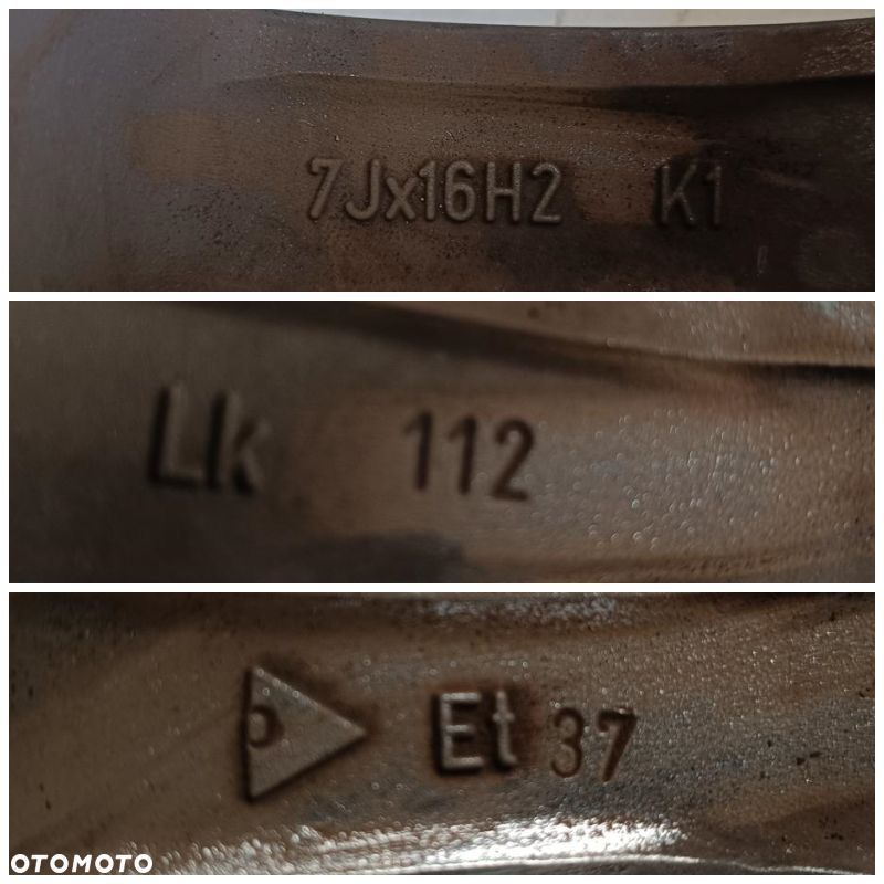 Alufelgi 5x112 16 Borbet VW Audi Skoda Seat 4szt (F9152) - 8