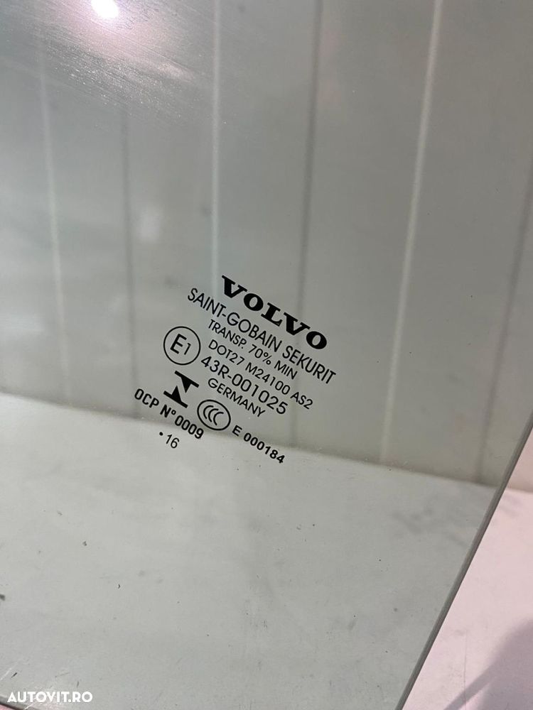 Geam dreapta spate VOLVO XC60 2009-2017 31386799 - 2