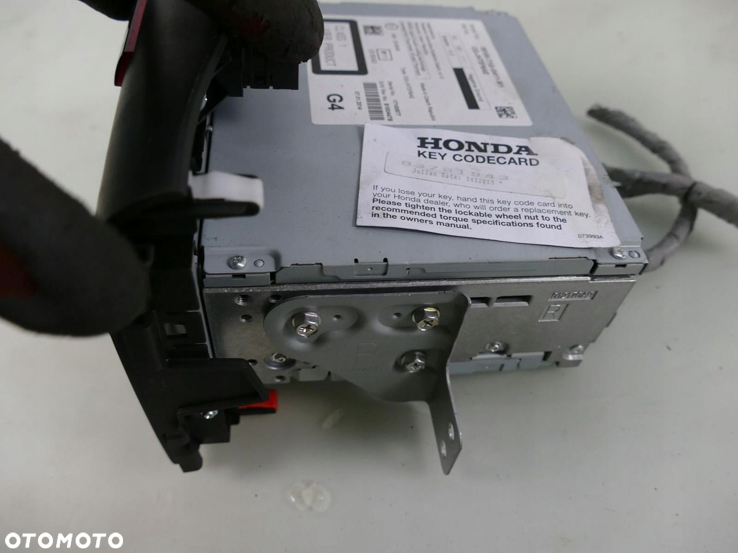 HONDA CR-V IV CRV RADIO ODTWARZACZ CD FM Z KODEM WŁĄCZNIK AWARYJNYCH - 8