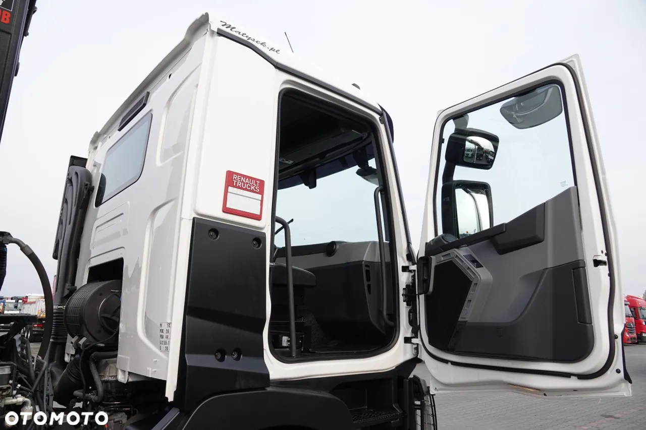 Renault C 380 / 6x2 / SKRZYNIOWY / HDS HIAB 138 B-3 WYSÓW 10,5 M / ROTATOR / STEROWANIE RADIOWE / + WINDA ZAŁADOWCZA / ZABUDOWA FIRANKA ZSUWANA / EURO 6 - 36