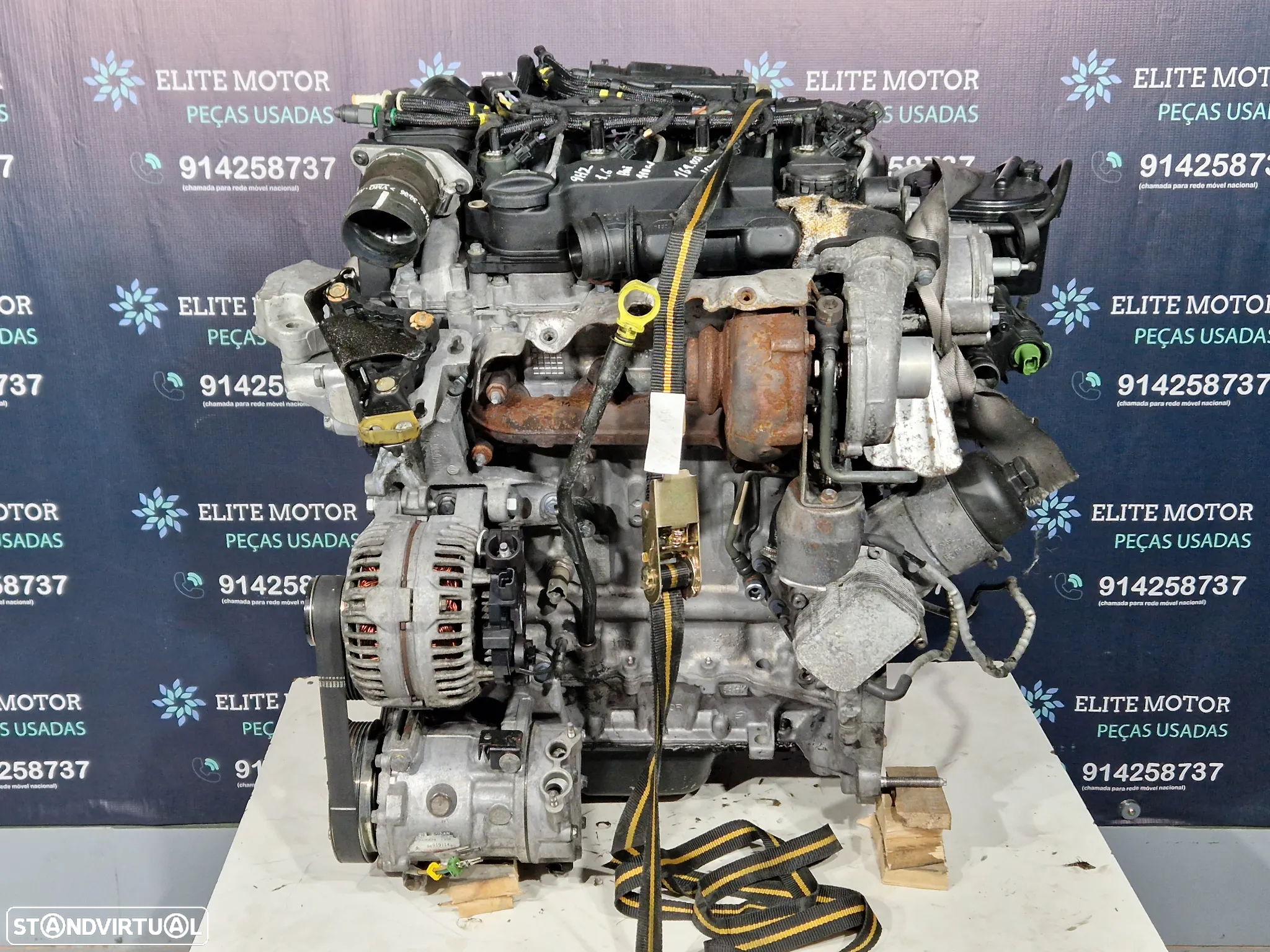 Motor usado 9HZ PEUGEOT 307 1.6 HDI 110CV 207 206 308 3008 PARTNER CITROEN C4 C5 407 MINI - 2