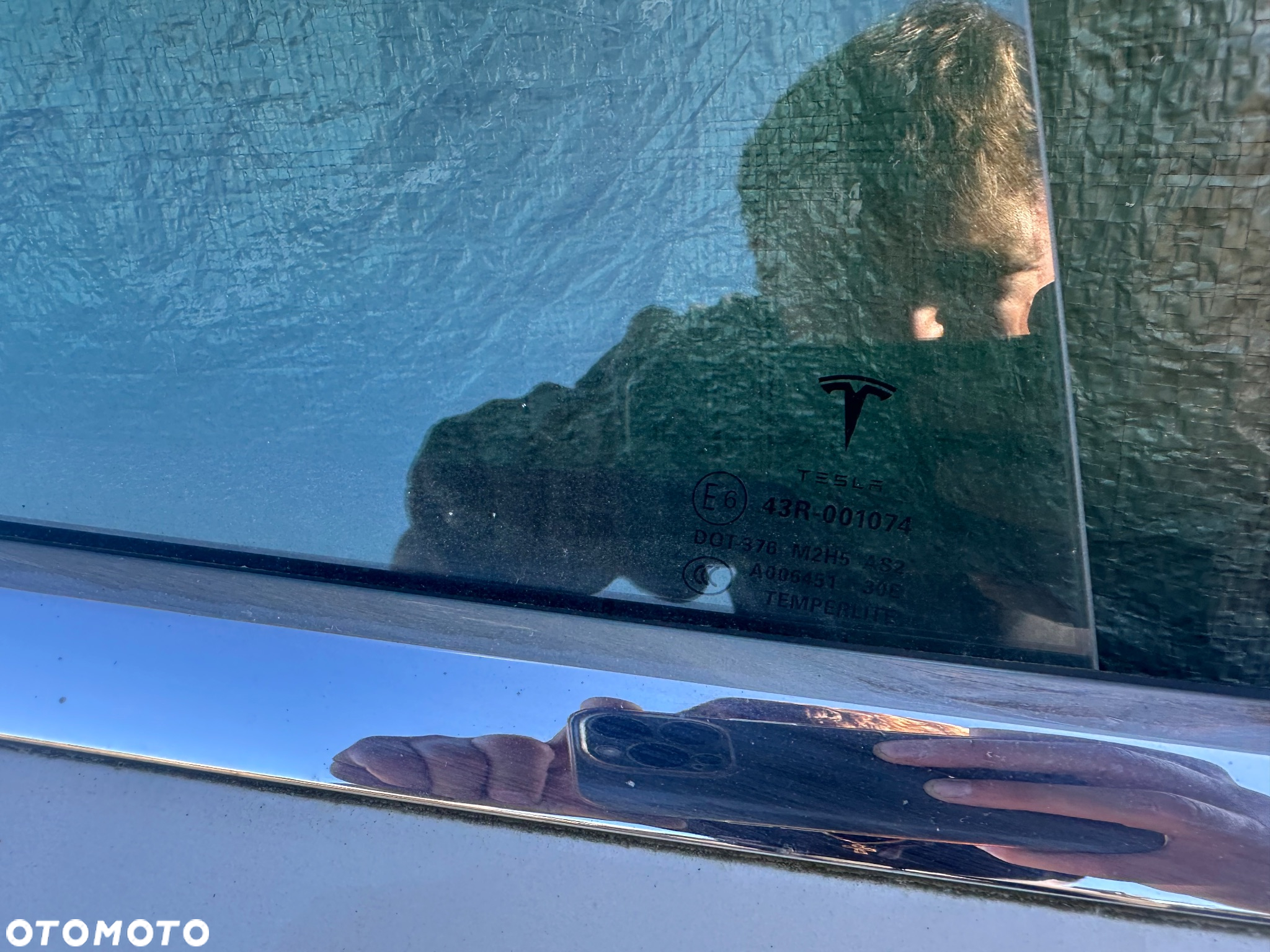 DRZWI KOMPLETNE PRAWE TYLNE TESLA MODEL S PRZEDLIFT BIAŁE - 4