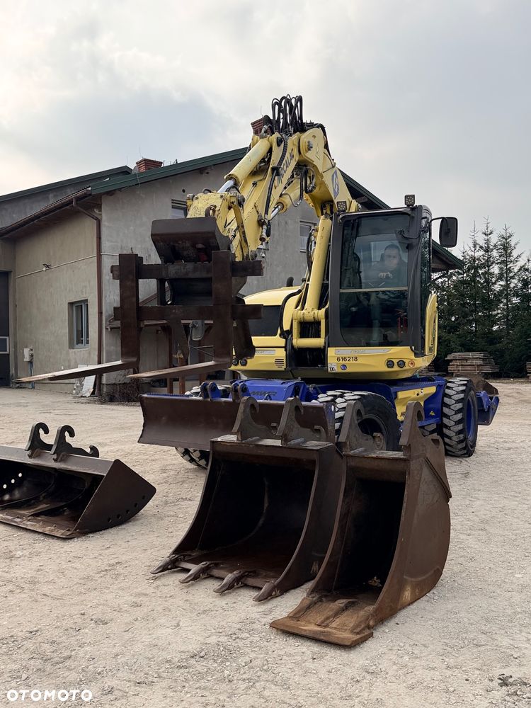 Mecalac Koparka 14 ton MECALAC 15 MWR koparko-ładowarka 3 łyżki widły 1 wł Centr.smarowanie Opony na BLIŹNIAKU 80%Camso ładowarka 714 12MTX 4x4 skrętne KLIMA kabina Premium silnik 146KM DEUTZ szybka 35km/h - 31