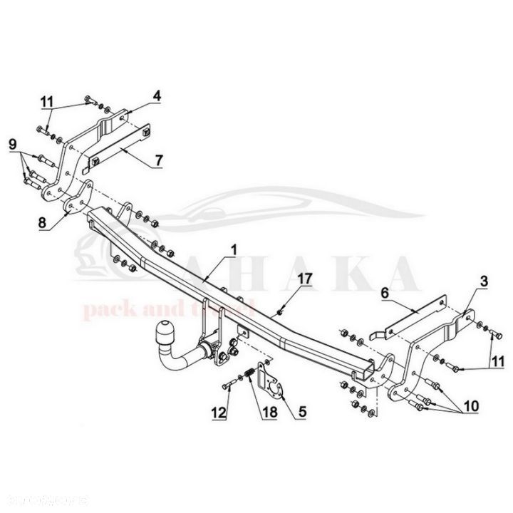 Hak Holowniczy Automat Do Renault Megane Iv Grandtour Kombi Od 2016 - 2