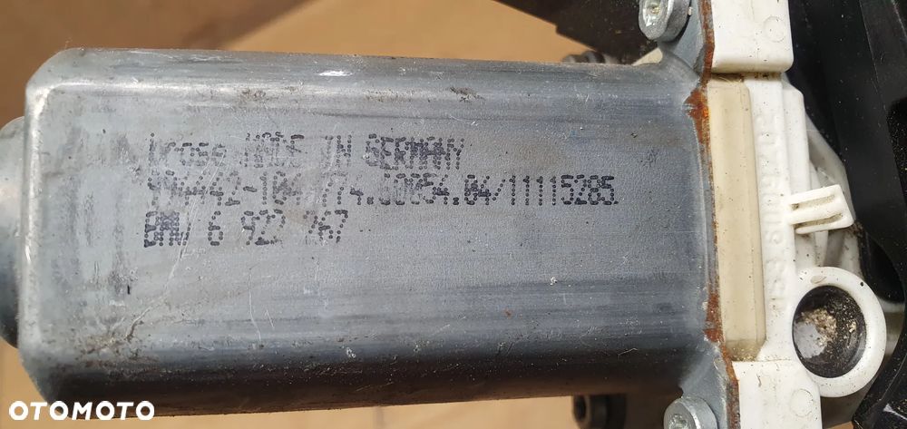 Mechanizm podnośnik szyby lewy przód BMW 5 E60 6922267 7034351S 7075667E - 6