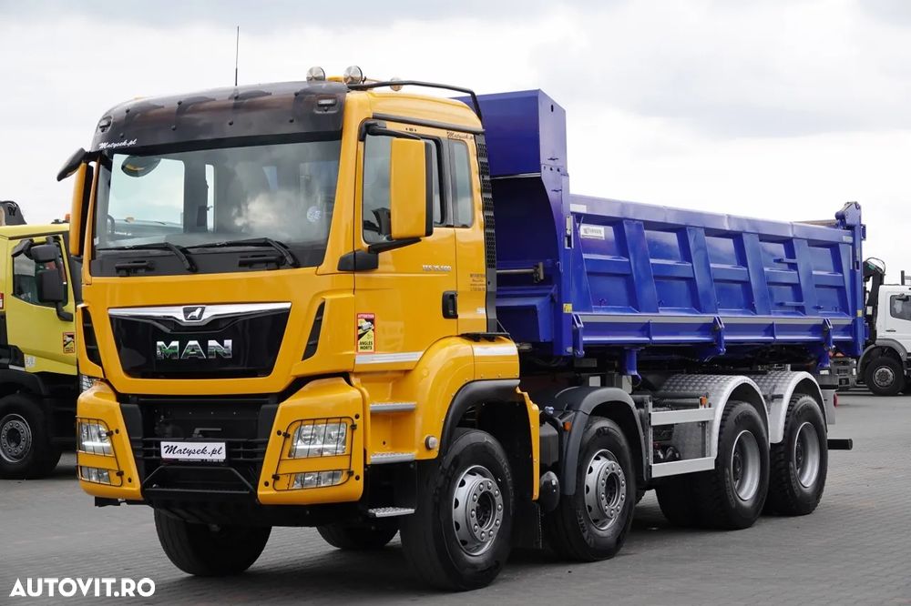 MAN TGS 35.500 / 8x4 / BASCULANTE / HYDROBURTA / BORDMATIK / NAVI / 2019 - 9