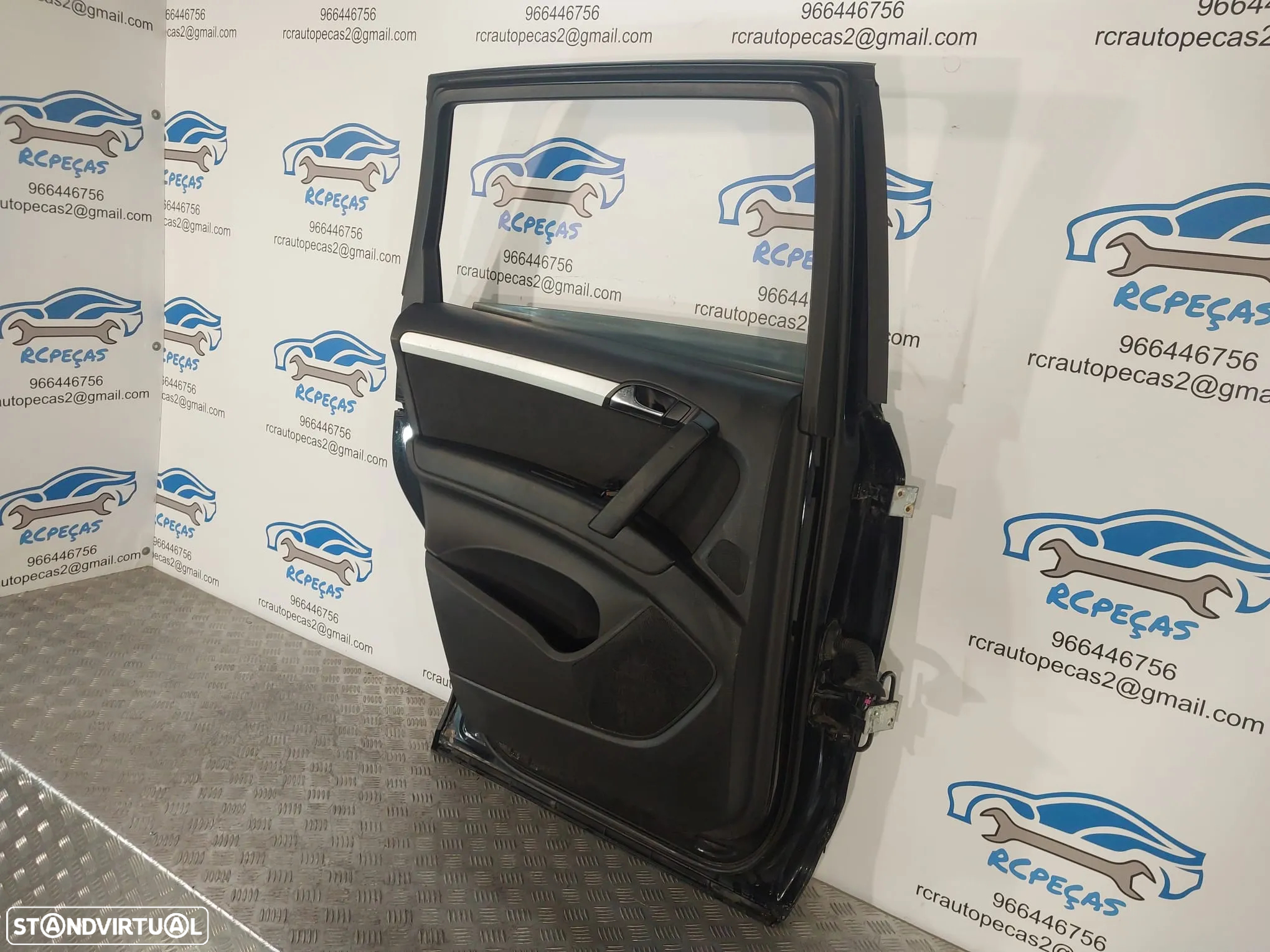 PORTA PORTAS TRASEIRA TRÁS ESQUERDA AUDI Q7 MOTOR PUXADOR VIDRO - 5