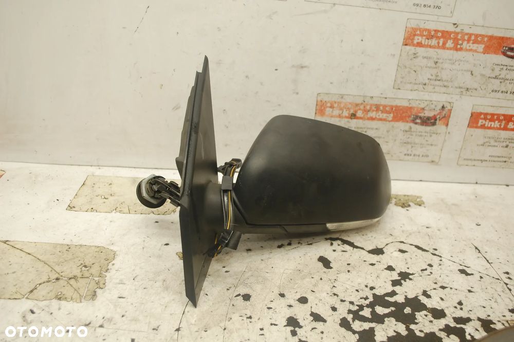 LUSTERKO LEWY PRZÓD PRZEDNIE MANUALNE VW POLO IV 9N3 LIFT CZARNE 2 PIN LD5Q - 4