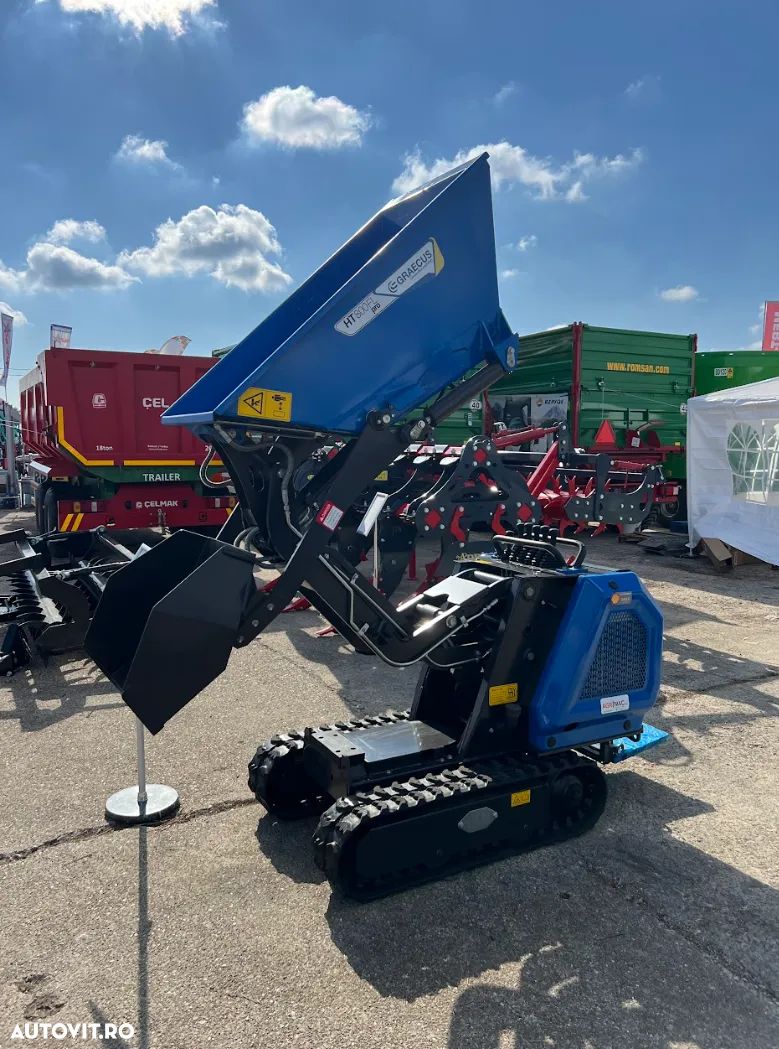 Alta Basculantă cu șenile și basculare completă Graecus HT800FL-PRO, cutie viteze hidrostatică, 14CP - 1