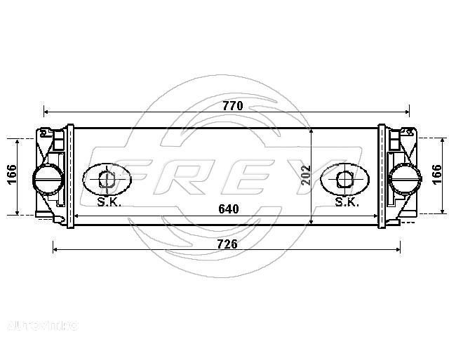 Radiator intercooler sprinter euro 5 - 1