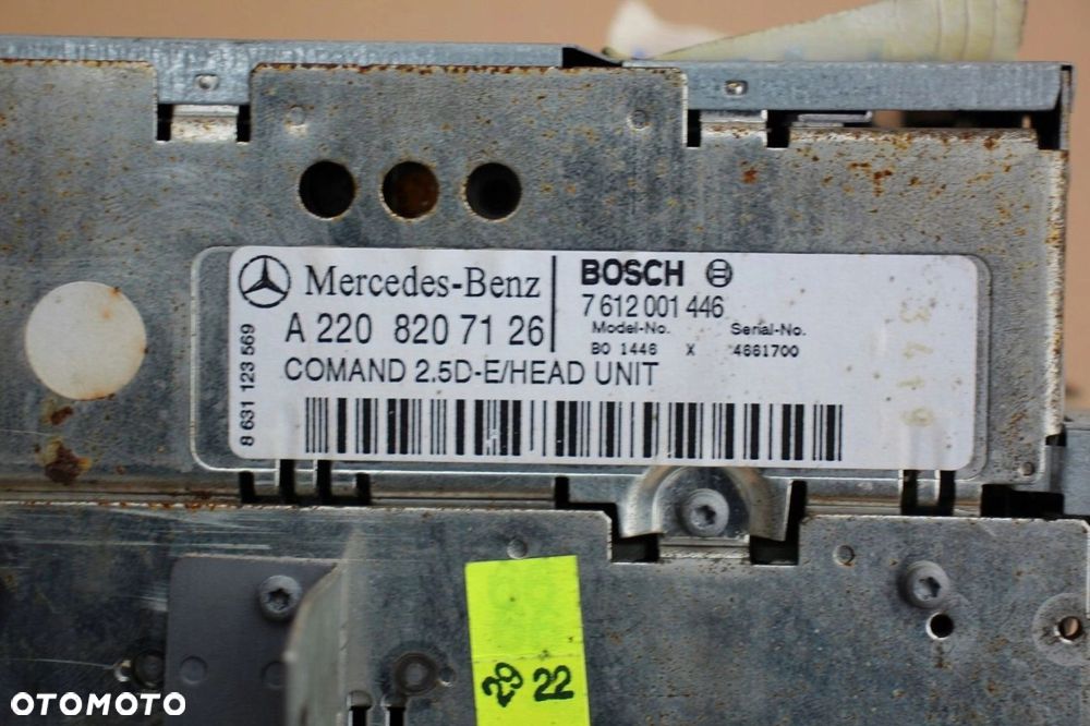 Radio CD DVD NAVI Mercedes w220 w215 s-klasa CL 2208207126 COMAND 2.5 - 4